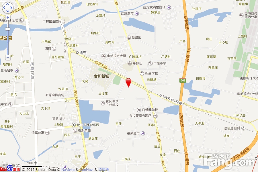 广州国际空港中心（商业）位置交通图