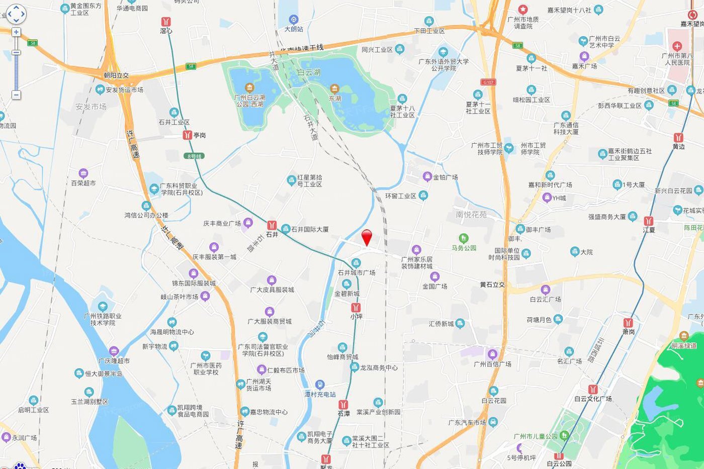 广州富力·富云山位置交通图